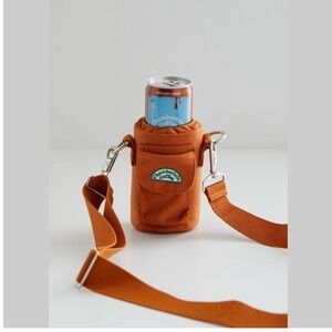 New Chamberlain Coffee Crossbody Bag / Holder with Strap